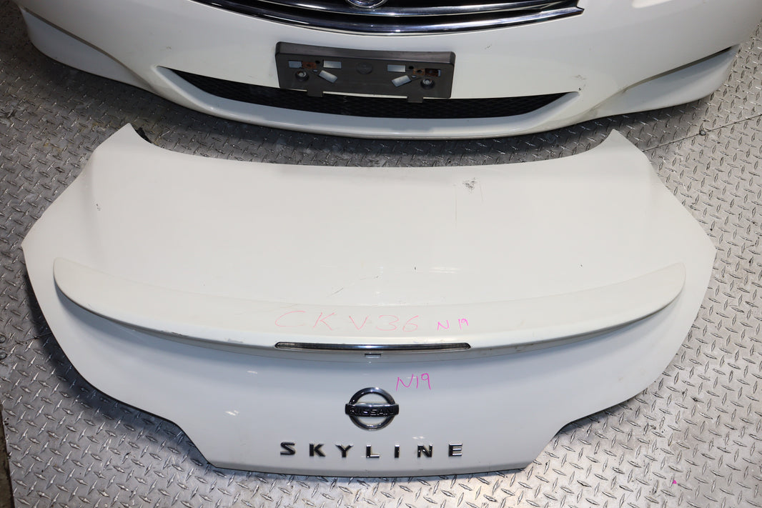 JDM 2010-2015 Nissan Skyline V36 Infiniti G37 Coupe OEM Rear Trunk Lid & Tail Lights