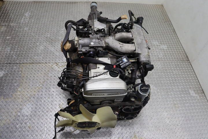 1992–1996 Toyota Lexus JDM 2JZ-GE 3.0L Non VVT-i Engine Rear Sump with Wiring Harness & ECU – SC300 GS300