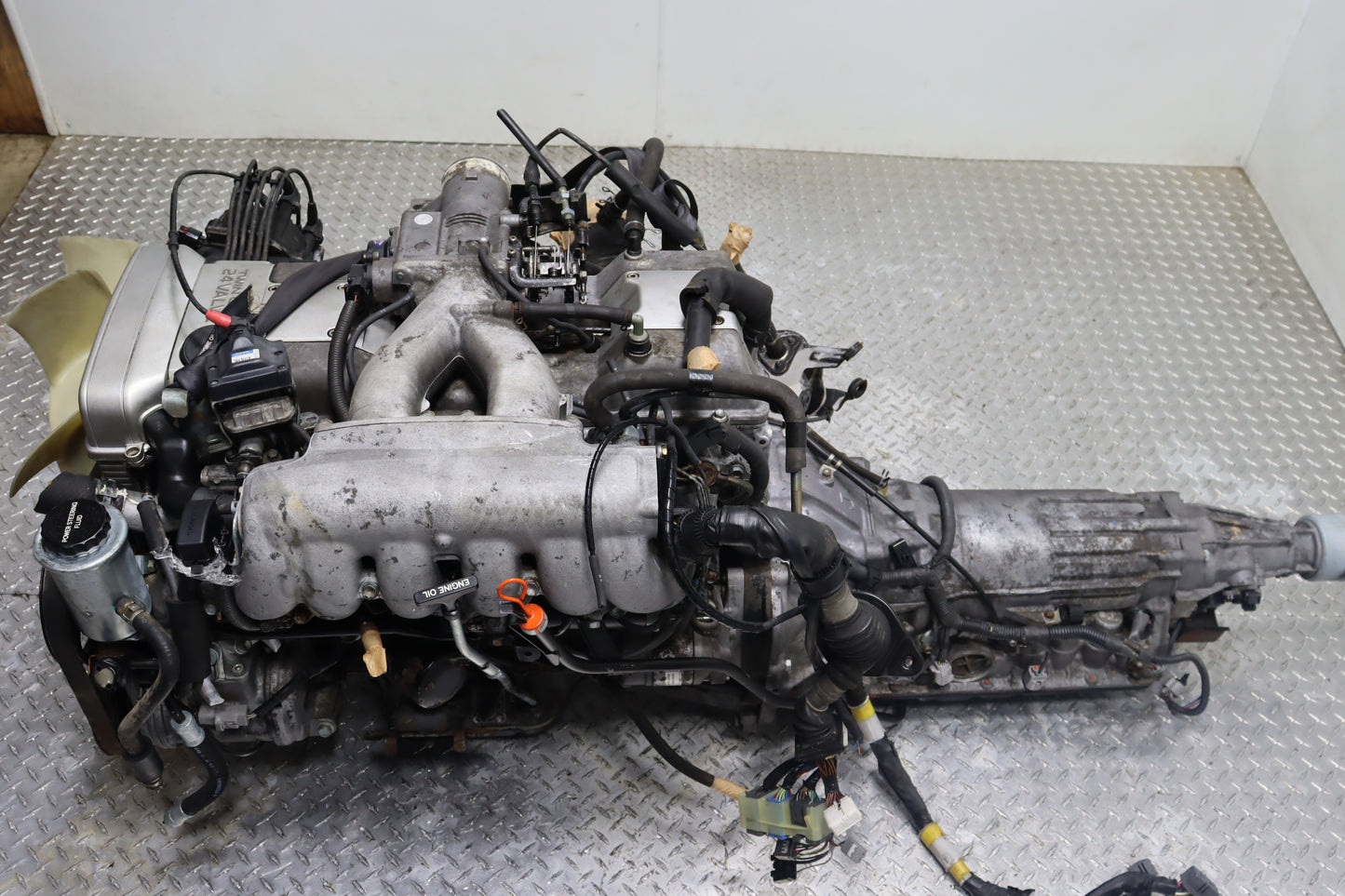 1992–1996 Toyota Lexus JDM 2JZ-GE 3.0L Non VVT-i Engine Rear Sump with Wiring Harness & ECU – SC300 GS300