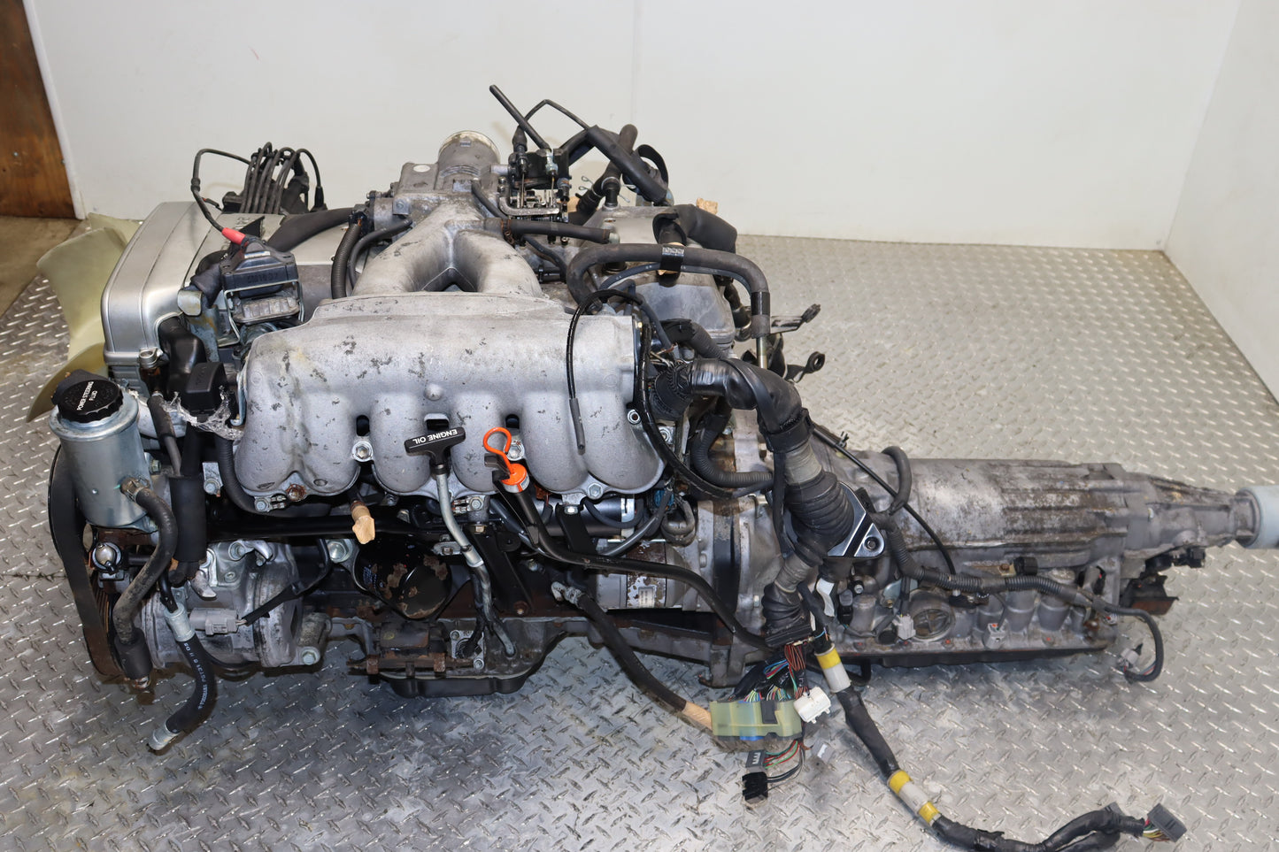 1992–1996 Toyota Lexus JDM 2JZ-GE 3.0L Non VVT-i Engine Rear Sump with Wiring Harness & ECU – SC300 GS300