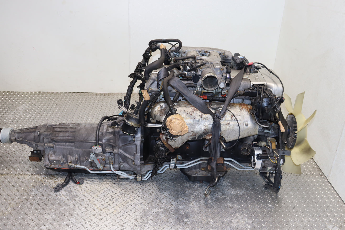 1992–1996 Toyota Lexus JDM 2JZ-GE 3.0L Non VVT-i Engine Rear Sump with Wiring Harness & ECU – SC300 GS300