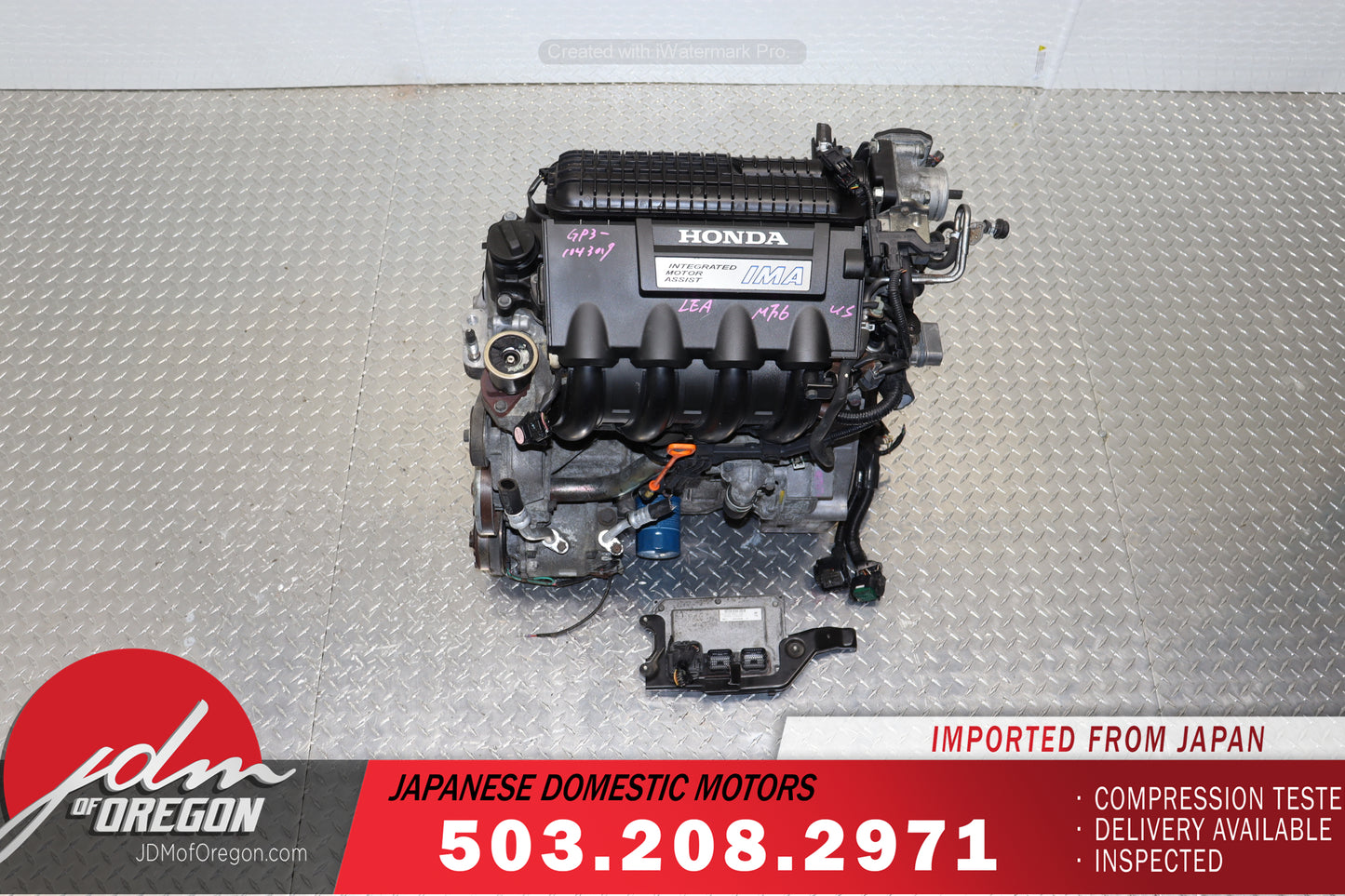 2011–2016 Honda CR-Z Engine 1.5L SOHC i-VTEC 16V JDM LEA MF6 Motor