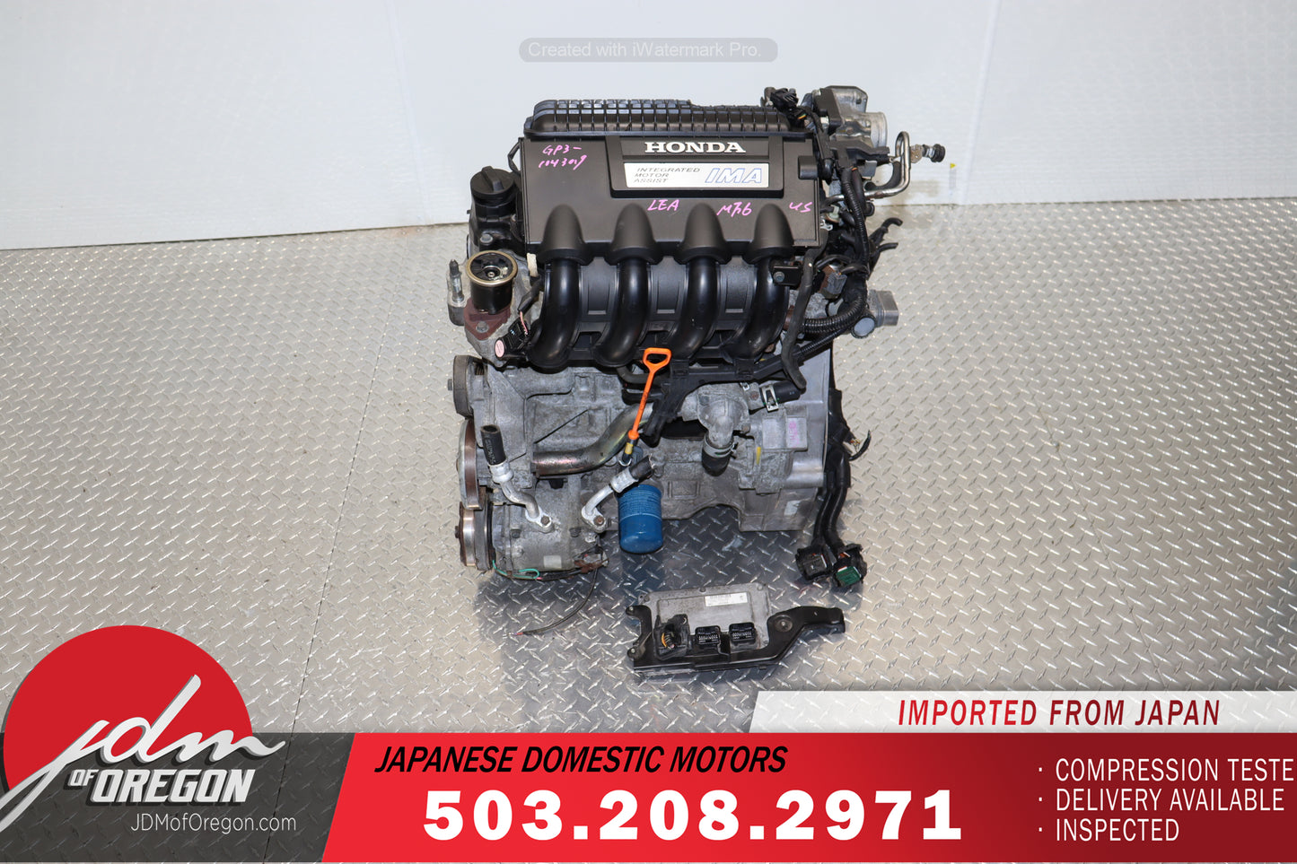 2011–2016 Honda CR-Z Engine 1.5L SOHC i-VTEC 16V JDM LEA MF6 Motor