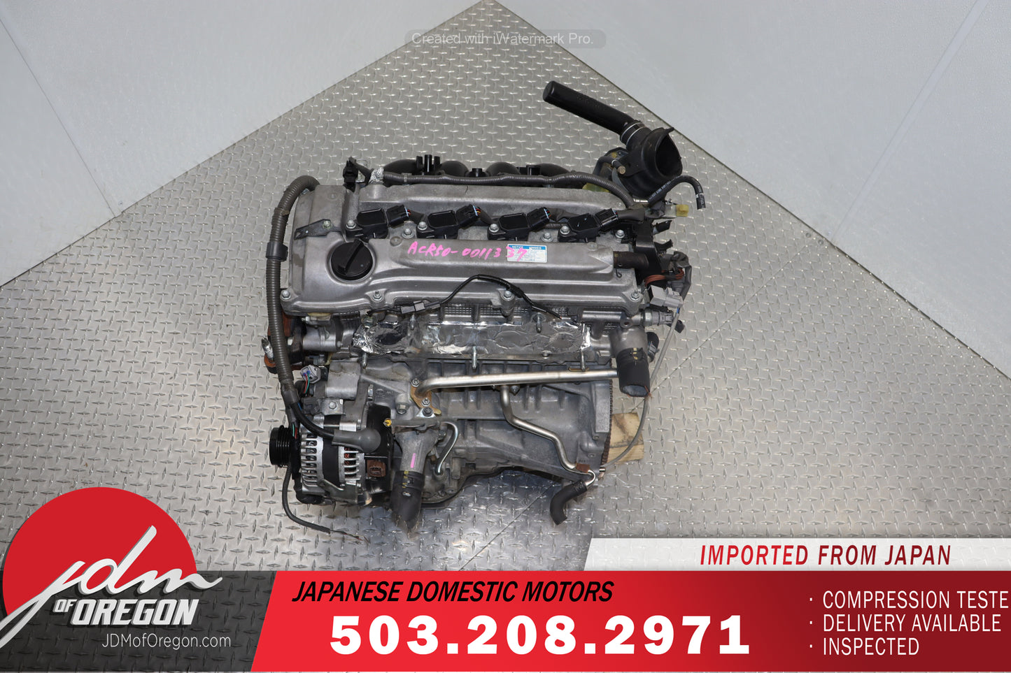 2009–2010 Pontiac Vibe Engine 4-Cylinder 2.4L JDM 2AZ-FE VVT-i Motor
