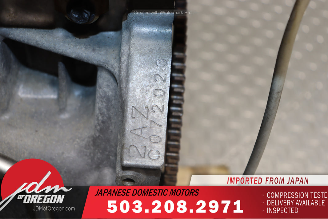 2009–2012 Toyota Corolla XRS OEM Engine JDM 2.4L 2AZ-FE Motor