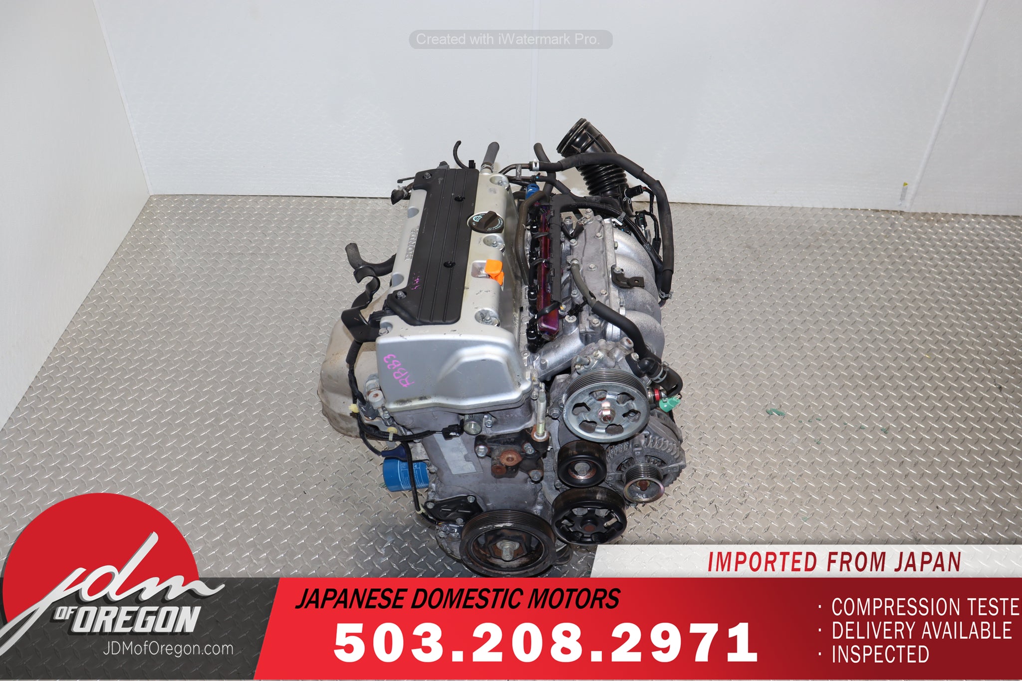 JDM K24A RBB-3 HIGH COMP 2.4L MOTOR 3-LOBE HONDA 04-08 ACURA TSX ENGINE