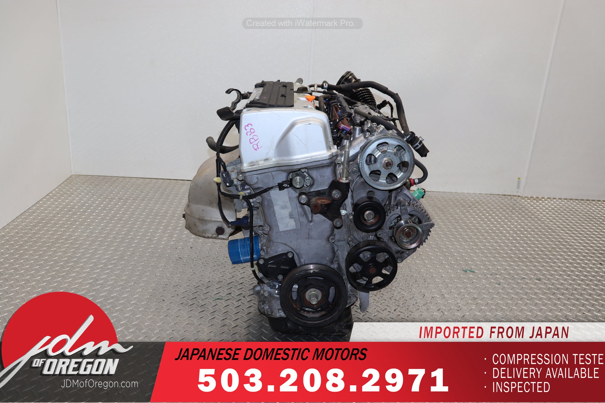 JDM K24A RBB-3 HIGH COMP 2.4L MOTOR 3-LOBE HONDA 04-08 ACURA TSX ENGINE