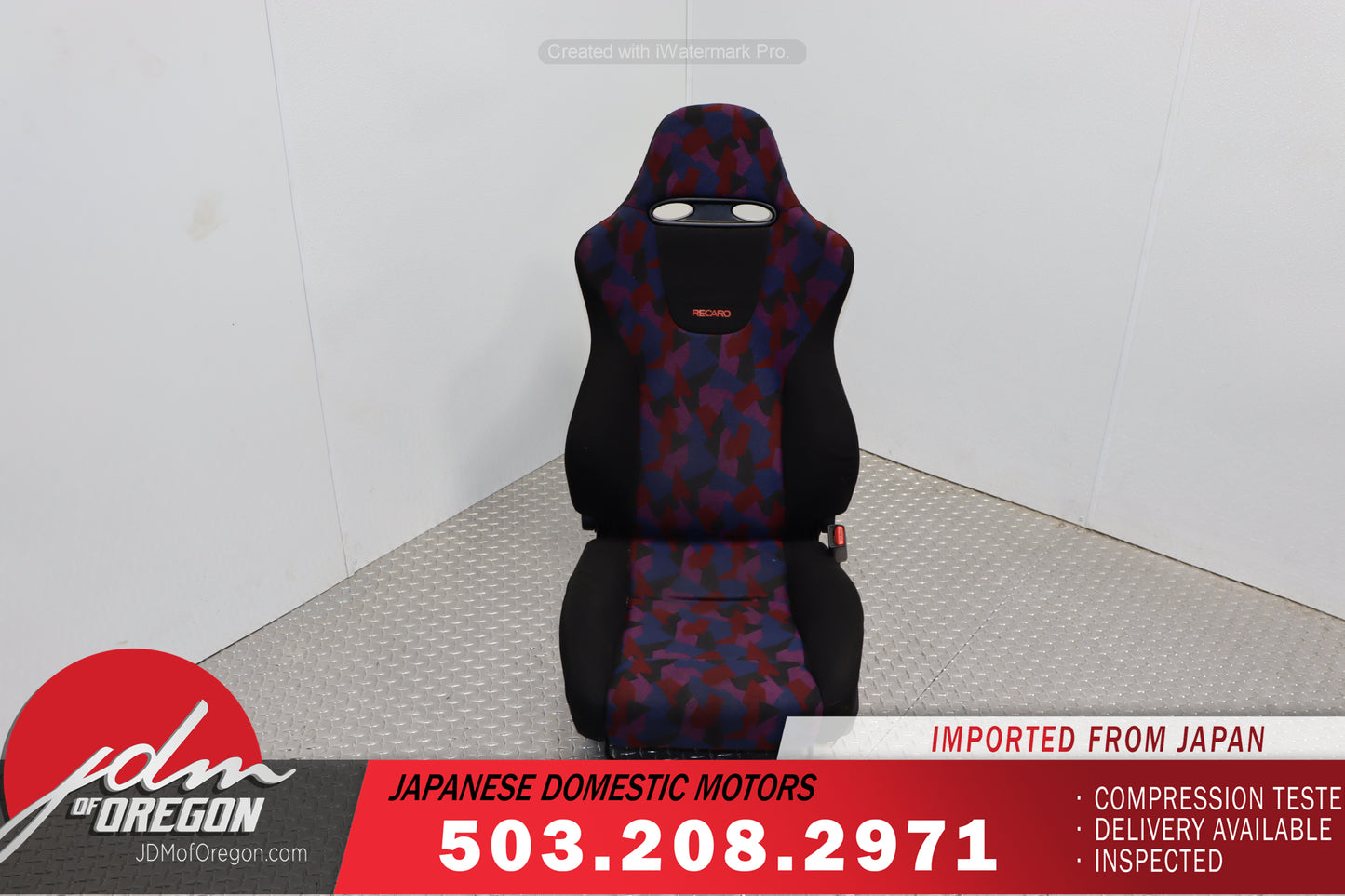 Honda Accord CL7 Euro R Recaro Purple Confetti Seat