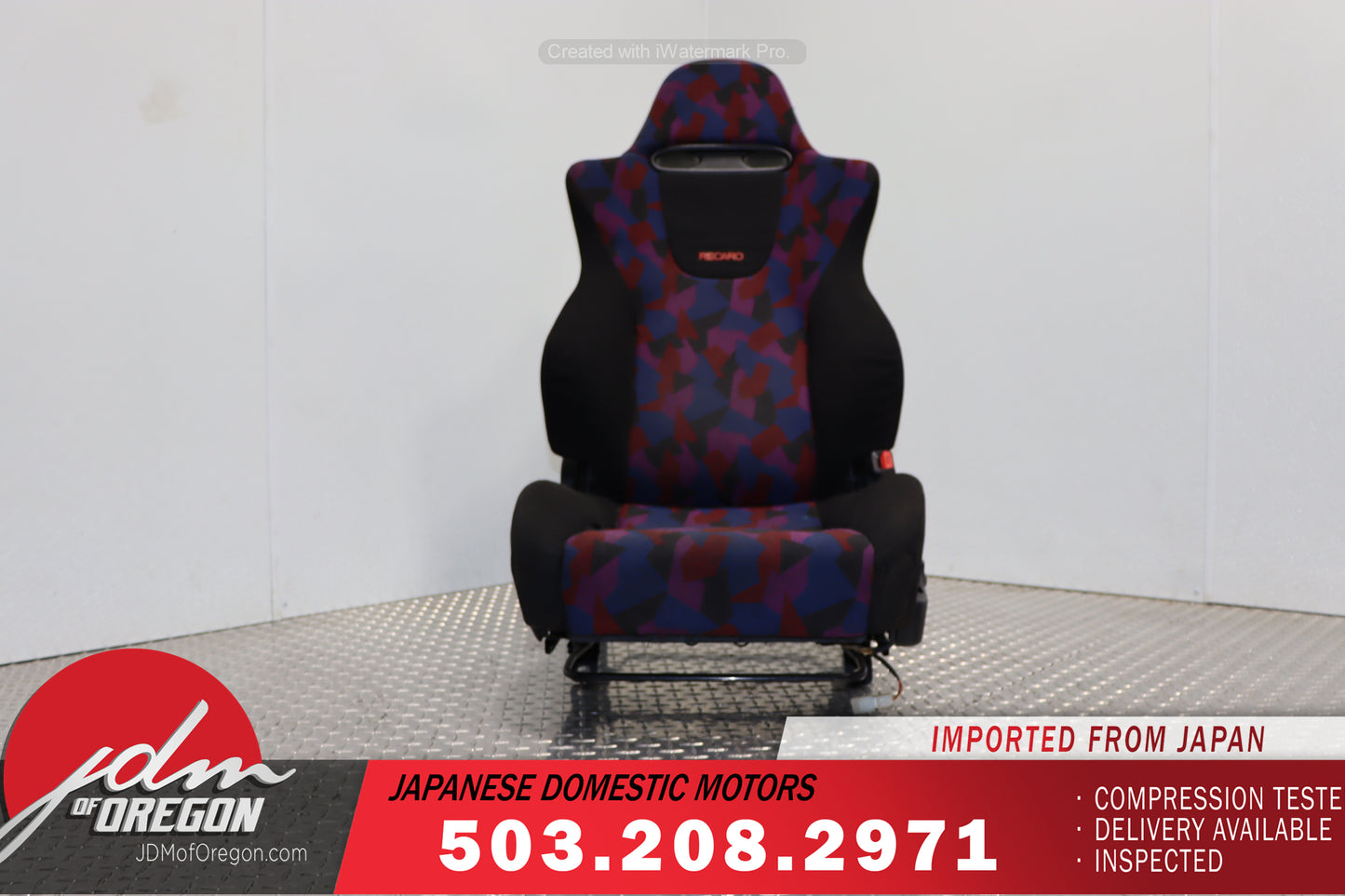 Honda Accord CL7 Euro R Recaro Purple Confetti Seat
