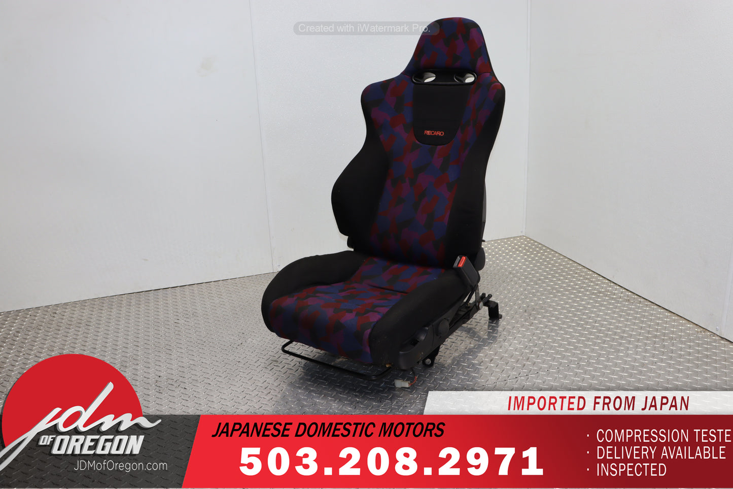 Honda Accord CL7 Euro R Recaro Purple Confetti Seat