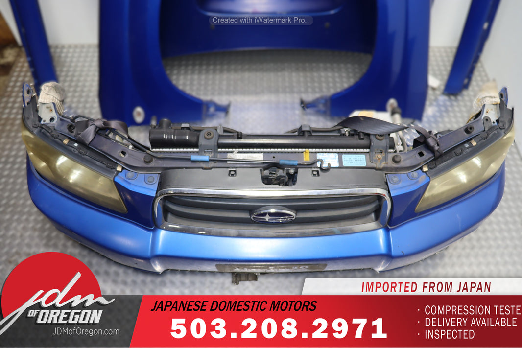 JDM 2003 2004 2005 SUBARU FORESTER XT (SG5) COMPLETE BLUE FRONT END NOSE CUT CONVERSION
