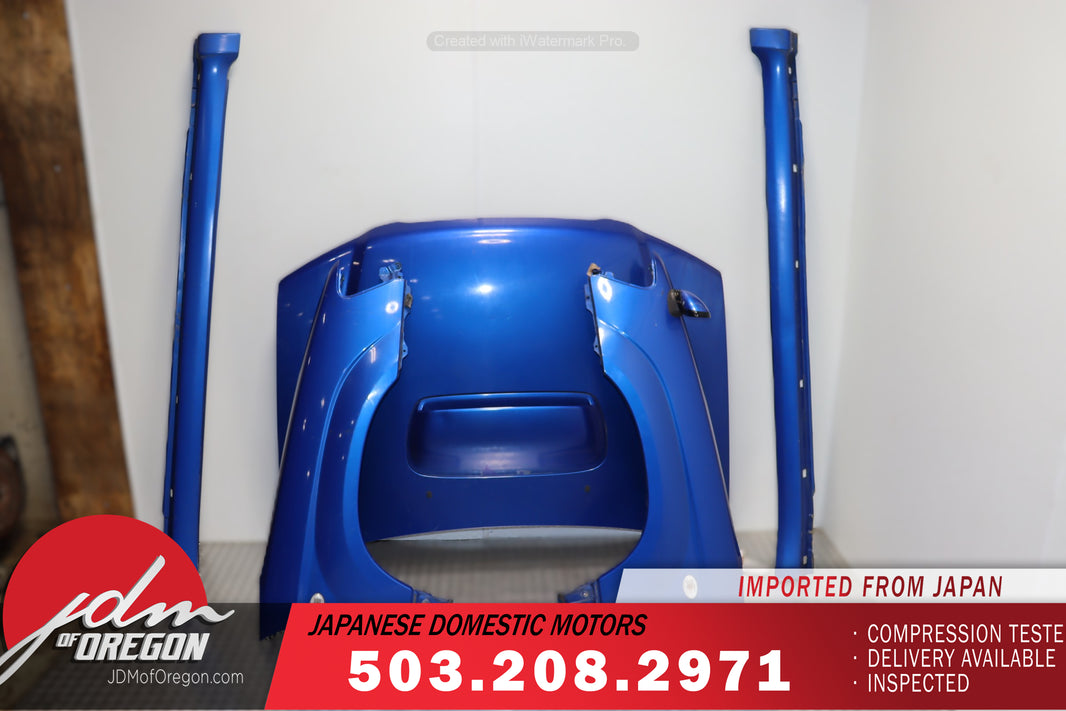 JDM 2003 2004 2005 SUBARU FORESTER XT (SG5) COMPLETE BLUE FRONT END NOSE CUT CONVERSION