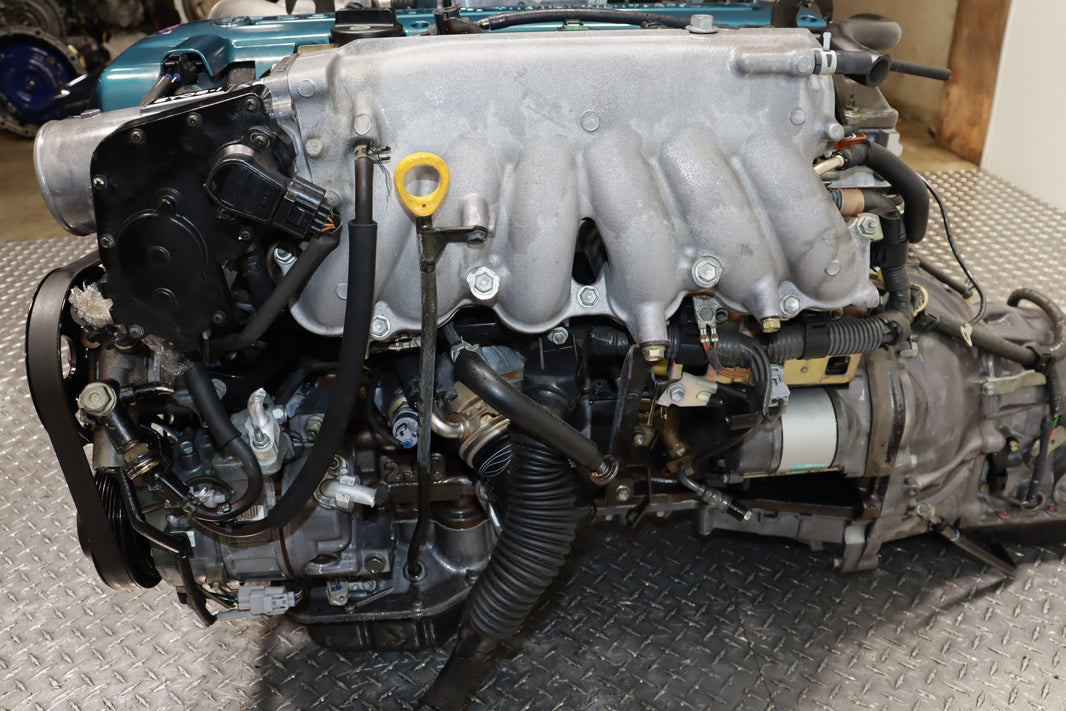 JDM 2JZ-GTE MOTOR TOYOTA ARISTO IS300 3.0L TWIN TURBO INLINE 6 VVTI ENGINE W/ AT ECU IGNITER CHIP