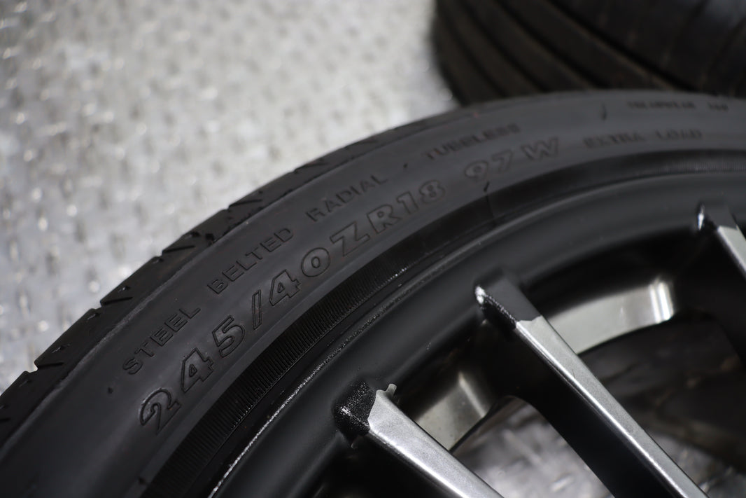 2008‑2014 Subaru WRX STI 18″ Wheels – 245/40R18 Tires – OEM