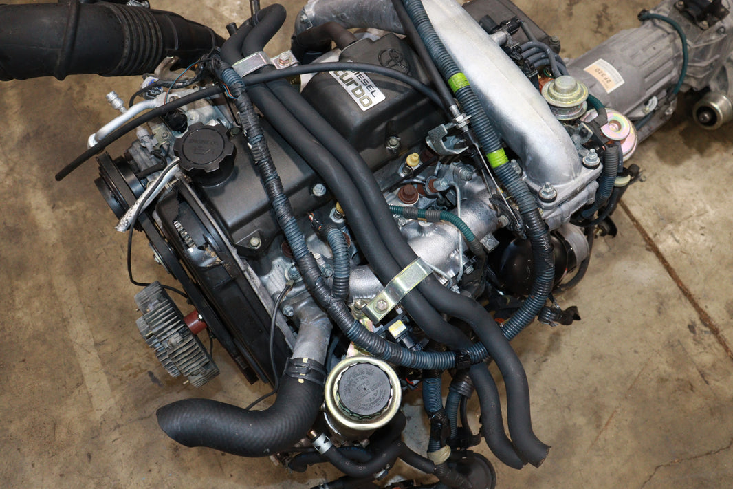 JDM 1KZ-TE TOYOTA 4RUNNER HILUX SURF 3.0L TURBO DIESEL W/ AUTO AWD TRANSMISSION