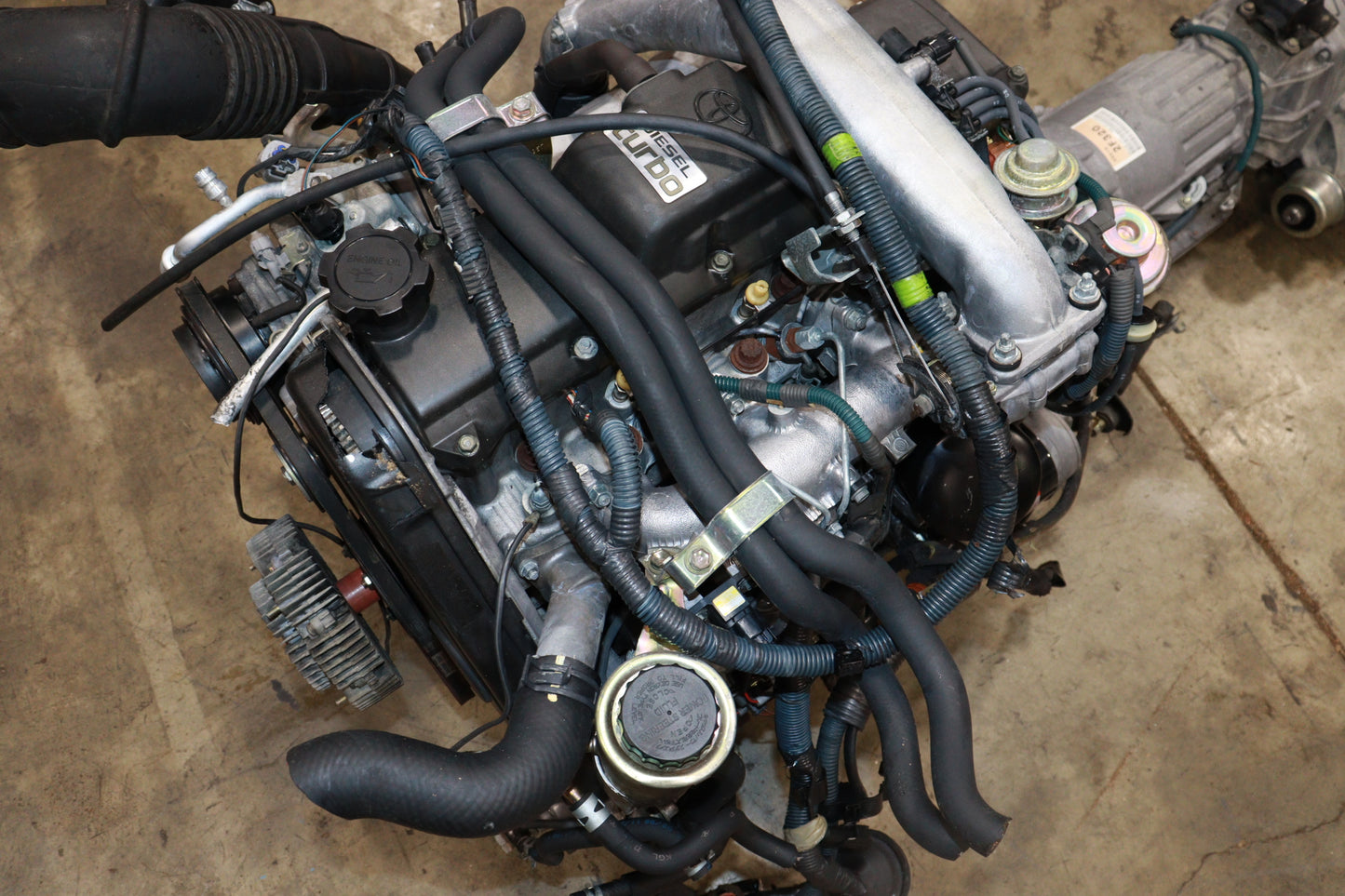 JDM 1KZ-TE TOYOTA 4RUNNER HILUX SURF 3.0L TURBO DIESEL W/ AUTO AWD TRANSMISSION