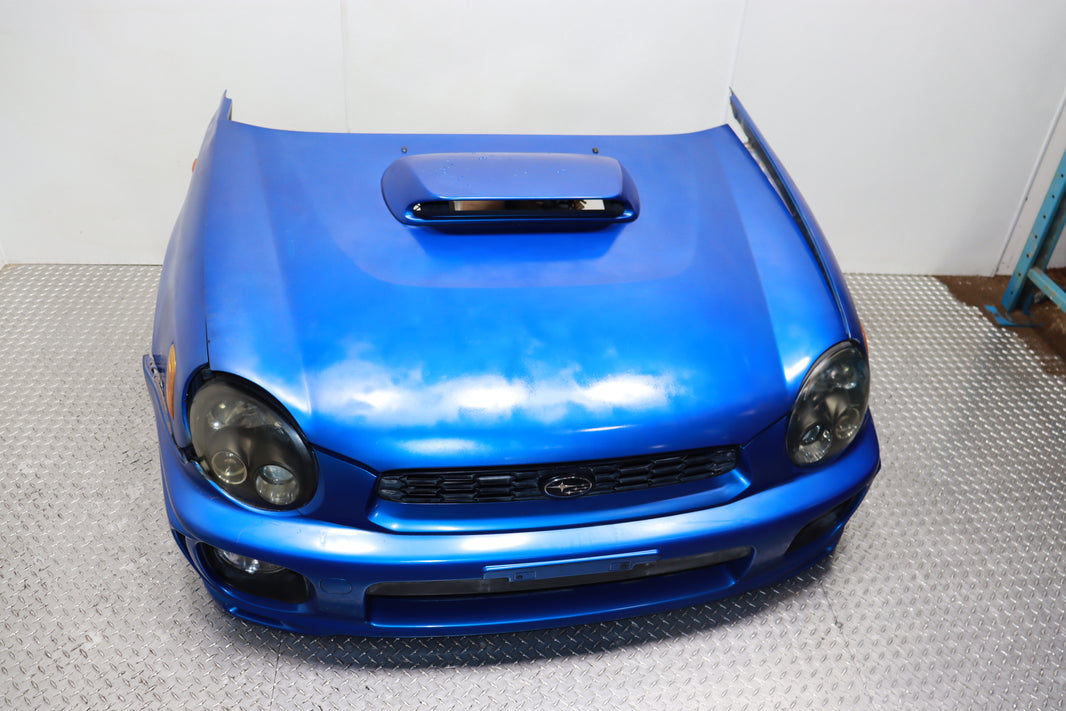 JDM 2002 - 2003 SUBARU IMPREZA WRX GDA BUGEYE COMPLETE FRONT-END NOSE CUT ASSEMBLY