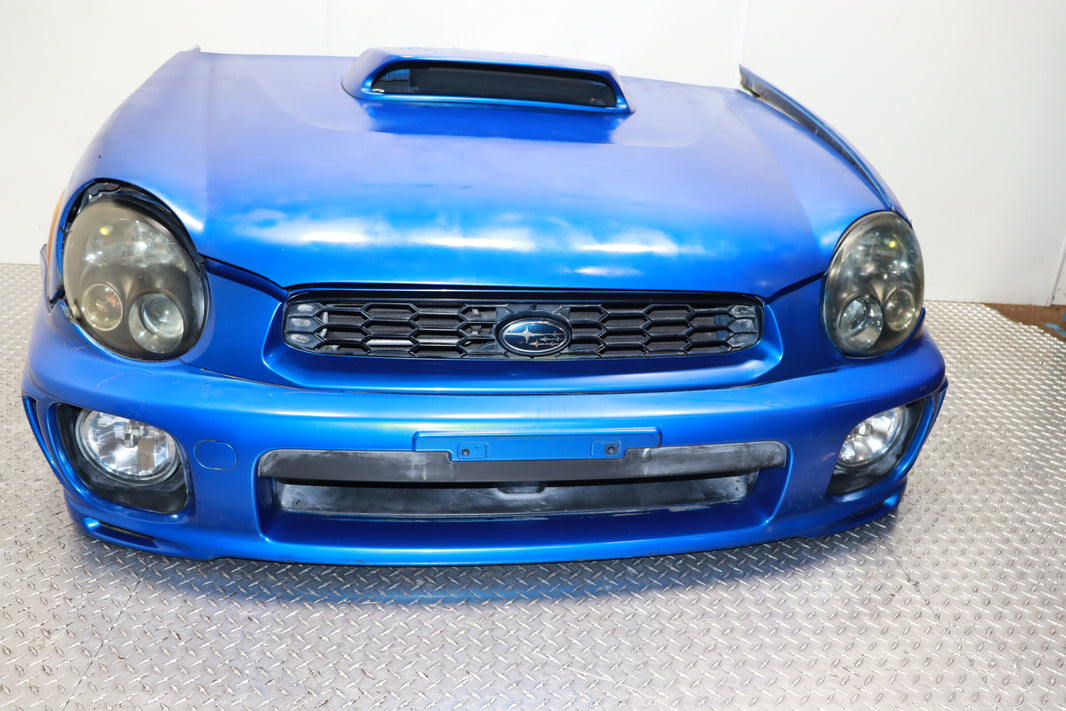 JDM 2002 - 2003 SUBARU IMPREZA WRX GDA BUGEYE COMPLETE FRONT-END NOSE CUT ASSEMBLY