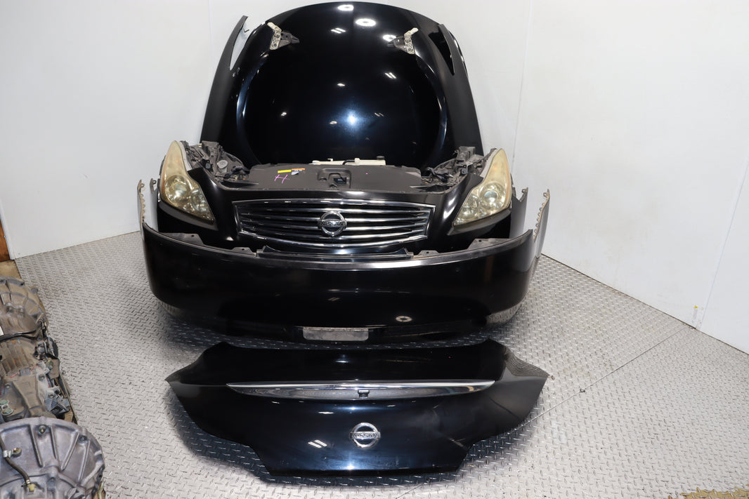 NISSAN SKYLINE 370GT INFINITI JDM G37 COUPE COMPLETE FRONT END NOSE CUT AND REAR ASSEMBLY