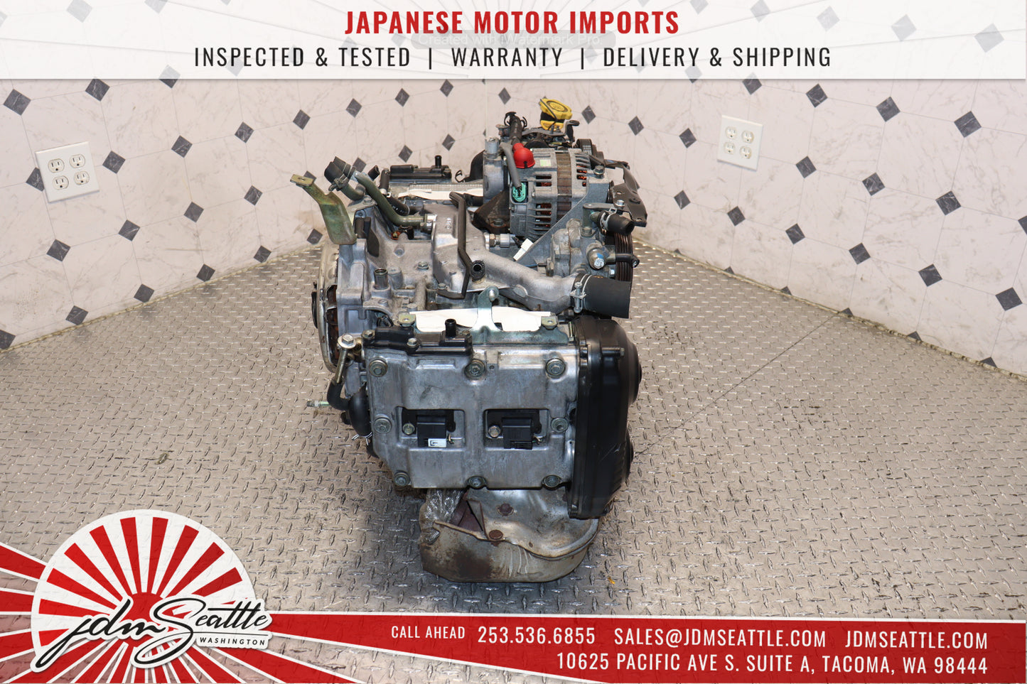 2002–2005 Subaru Impreza WRX 2.0L Turbo EJ205 Engine Non-AVCS JDM Long Block