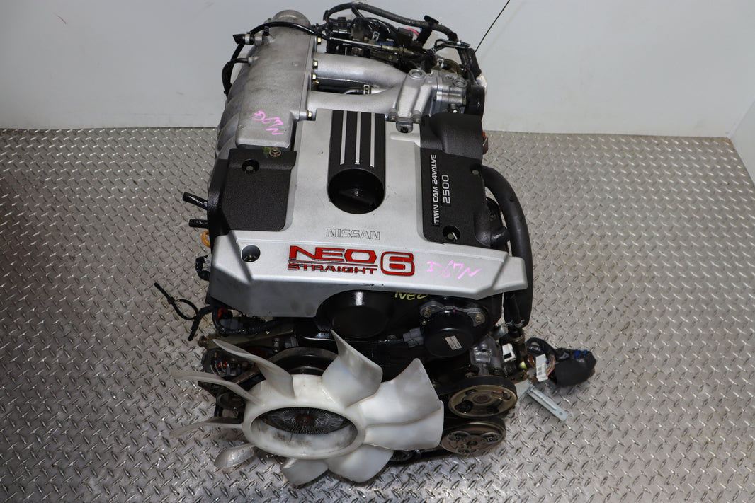 JDM RB25DE NEO MOTOR 2.5L STRAIGHT 6 NON-TURBO TWIN CAM COMPLETE ENGINE