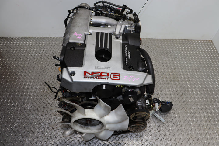 JDM RB25DE NEO MOTOR 2.5L STRAIGHT 6 NON-TURBO TWIN CAM COMPLETE ENGINE