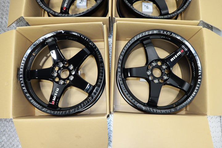 Genuine Nismo LMG T4 Gloss Black Wheels – 18x9.5 +12, 5x114.3 (Set of 4)